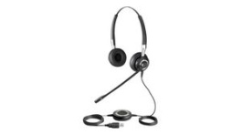 2499-823-209, Headset, BIZ 2400 II, Stereo, On-Ear, 6.8kHz, USB/Bluetooth, Black, Jabra