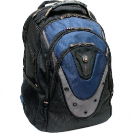 L22.1005.01, Ibex notebook rucksack 43.9 cm (17.3") black-blue, Wenger