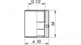 ZPW2-321, Welding Adapter 30 x 34 mm, BAUMER