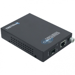 TFC-1000MGB, Converter with SNMP RJ45 1000-SFP Slot, Trendnet
