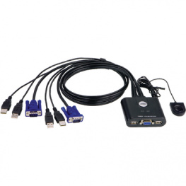 CS22U, Переключатель Easy KVM, 2 порта VGA USB, Aten