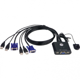 CS22U, Easy KVM Switch 2-port VGA USB, Aten
