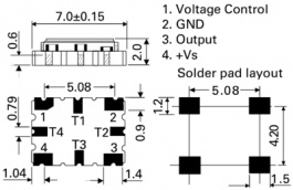 LF TVXO009919, Oscillator CFPT-126 32.768 MHz, IQD