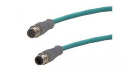 120108-8424, Sensor Cable M12 Plug-M12 Plug 5m 1.5A 4 Poles, Molex