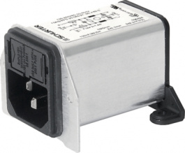 DA22.4121.11, Power inlet with filter 4 A 250 VAC, Schurter
