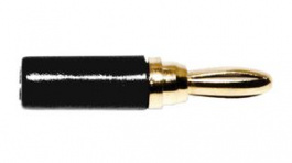 BU-P3690-0 [10 шт], Banana Plug, Black, 5A, 1kV, Gold, Pack of 10 pieces, MUELLER