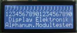 DEM 20487 SBH-PW-N, Dot matrix LCD display 9.23 mm 4 x 20, Display Elektronik