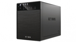 IB-3640SU3, Hard disk enclosure 4x SATA 3.5" 1x USB 3.0, 1x eSATA black, ICY BOX