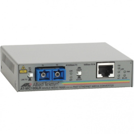 AT-MC103LH, Converter RJ45 100-100FX SC/SM, Allied Telesis