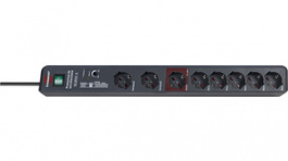 1159495936, Outlet Strip, 8xType L / F (CEE 7/3) / ITA/GER, 3 m, Brennenstuhl