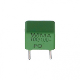 FKP2J001001D00KSSD, Polypropylene capacitor 100 pF +-10% 630 VDC 250 VAC, Wima