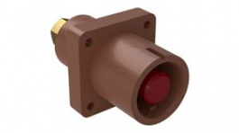 SPPC-PWL-PS-L1-BR-M12-T4, Brown Panel Source Connector, 400A, Radiall