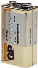 GP 1604A-B10 / 6LF22 / 9V, Primary battery 9 V, 6LR61, GP Batteries