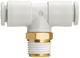 KQ2T06-01AS, Threaded T-joint R1/8^-6.0 mm, SMC PNEUMATICS