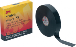 SUPER88 25MMX33M, Black insulating Tape, 25mmx33m Black 25 mmx33 m, 3M