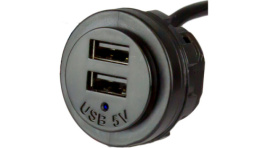 PV-USB 3 DUAL, DC/DC converter 9 VDC...32 VDC, 5 VDC,, Alfatronix