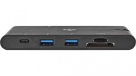 TCARFD200BK, Docking Station USB-C™ Female/USB-A/HDMI/VGA/RJ-45/SD-Card/MicroSD, Nedis (HQ)
