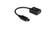DP2VGA2 Adapter with Latches, DisplayPort Plug / VGA Socket