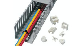 HTWD-TL-PA6-WH, Mounting Insert Plate PA6 13 mm 9 mm White, HellermannTyton