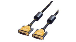 11.04.5514, Video Cable, DVI-D 24 + 1-Pin Male - DVI-D 24 + 1-Pin Male, 3840 x 2160, 5m, Roline
