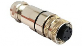 PXMBNI12FBF04DSCPG9, Вилка; M12; PIN:4; "мама"; код D-Ethernet; на провод; IP67; 250В; 4А, Bulgin