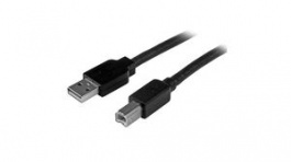 USB2HAB50AC, Active USB Cable USB-A Plug - USB-B Plug 15m USB 2.0 Black, StarTech.com
