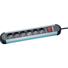 330.073, Outlet Strip, 12xF (CEE 7/3) / Protective Contact, 1.75 m, Bachmann