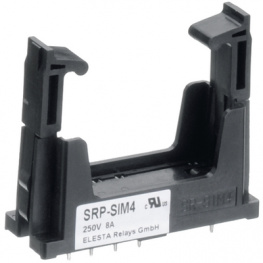 SRP-SIM4, PCB socket with retention clip for SIM, Elesta Relays