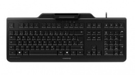 JK-A0400EU-2, Secure Keyboard 1.0 with Built-In RF / NFC Card Reader, LPK, EU US English with, Cherry