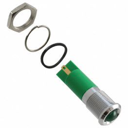 Q14P1CXXG24E, LED Indicator green 24 VDC, APEM