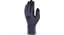 VE722NO09, Polyester Knitted Gloves Size=9 Grey/Black, Delta Plus