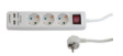 KF-B-03KFU Power strip + USB 3 Protective contact DE - 1.4 m