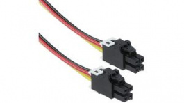 45133-0401, UltraFit Cable Assembly, 4 Poles, Black, 150mm, Molex