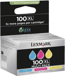 14N0850, Ink triple pack Multicoloured, Lexmark