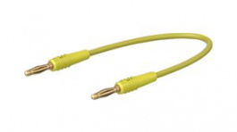28.0047-00724, Test Lead, Yellow, 7.5mm, Nickel-Plated Brass, Staubli (former Multi-Contact )
