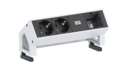 902.403, Desk Outlet with Custom Module DESK 2 2x DE Type F (CEE 7/3) Socket - GST18i3 Plug 200mm, Bachmann