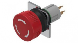 51-252.026, Stop Switch, 2NC, IP65, Faston Terminal, 2 x 0.5 mm, EAO