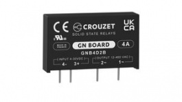 GNB4D2B, Solid State Relay GN Board, 4A, 460V, Special Zero Cross Switching, PCB Pins, Crouzet