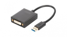 DA-70842, Adapter, USB-A Plug - DVI-I 24+5-Pin Socket, DIGITUS