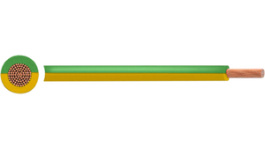 RND 475-00580 [100 м], Tri-Rated Wire, 4.00 mm\x1a, green/yellow Copper bare PVC, RND Cable