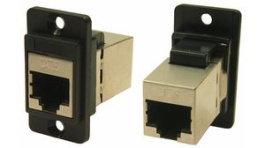 CP30722S, Panel Feedthrough Plastic Frame Connector, CSK, RJ45 Socket - RJ45 Socket, Cliff