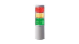 LA6-3DTNWN-RYG, Stacking Beacon, Floor Mount/Wall Mount, LA6, Red/Orange/Green, 24VDC, PATLITE