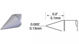 UFC-7CN5101S, Soldering Tip Conical 0.13mm, Metcal