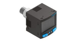 SPAN-P10R-R18M-PN-PN-L1, Piezoresistive Pressure Sensor, R1/8", M5, 0 ... 10 bar, IP40, Festo