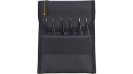5-070-UF-13, SMD/ESD Tweezers Set 6 pcs. Stainless Steel Straight/Very Sharply Pointed/Pointe, Bernstein