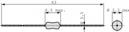 MICC-R47M, Индуктор, аксиальные выводы 0.47 uH 0.75 A, FASTRON