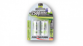 NiMH maxE Baby C2500 blister2, NiMH rechargeable battery C 1.2 V 2.5 Ah, Ansmann
