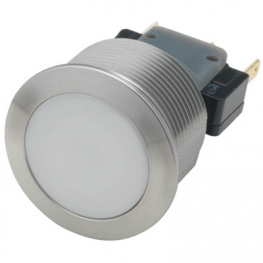 1241.7021.1120000, Vandal-proof push-button switch 19 mm 250 VAC 3 A 1CO, Schurter