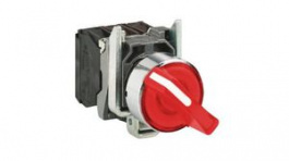 XB4BK124M5, Illuminated Selector Switch, Poles %3D 2, Positions %3D 2, 90°, Panel Mount, SCHNEIDER ELECTRIC