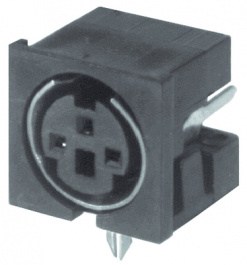MD-3 SYC, Device socket, Mini-DIN 3 -pin Pole no.=3, Deltron swiss